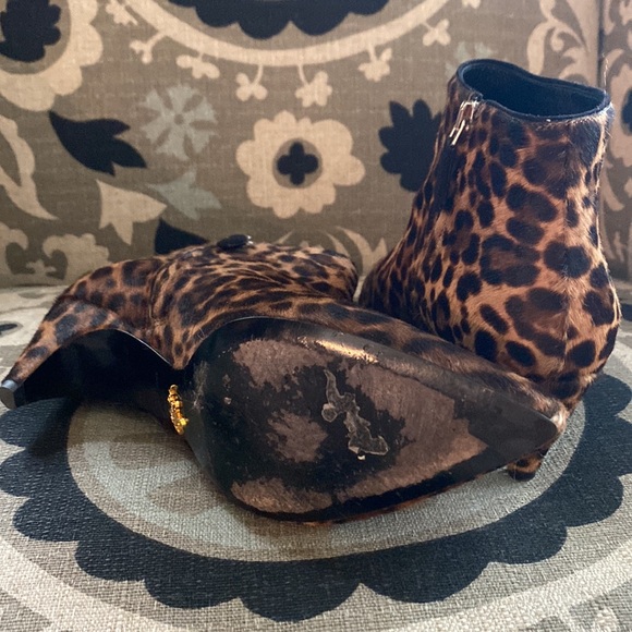 Prada Leopard Kitten Heel Booties - Picture 3 of 5